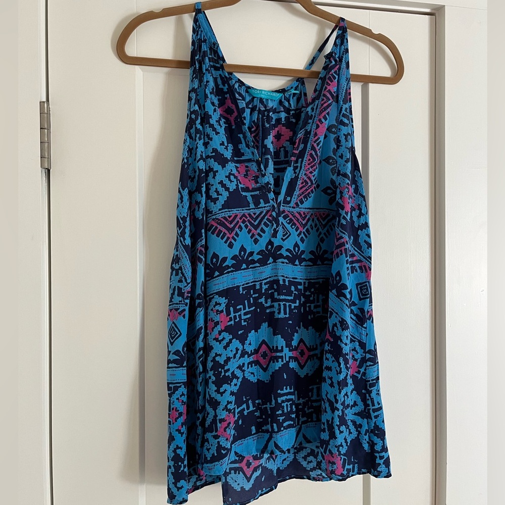 Tori Richard silk tank top